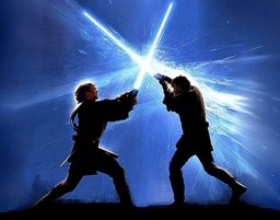 Sabre de luz pra uma luta épica entre os noivos